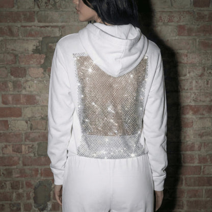myla™ | crystal chainmail hoodie