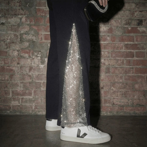 myla™ | crystal chainmail sweatpants