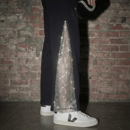 myla™ | crystal chainmail sweatpants