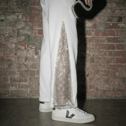 myla™ | crystal chainmail sweatpants