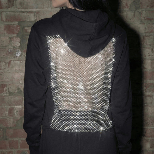 myla™ | crystal chainmail hoodie