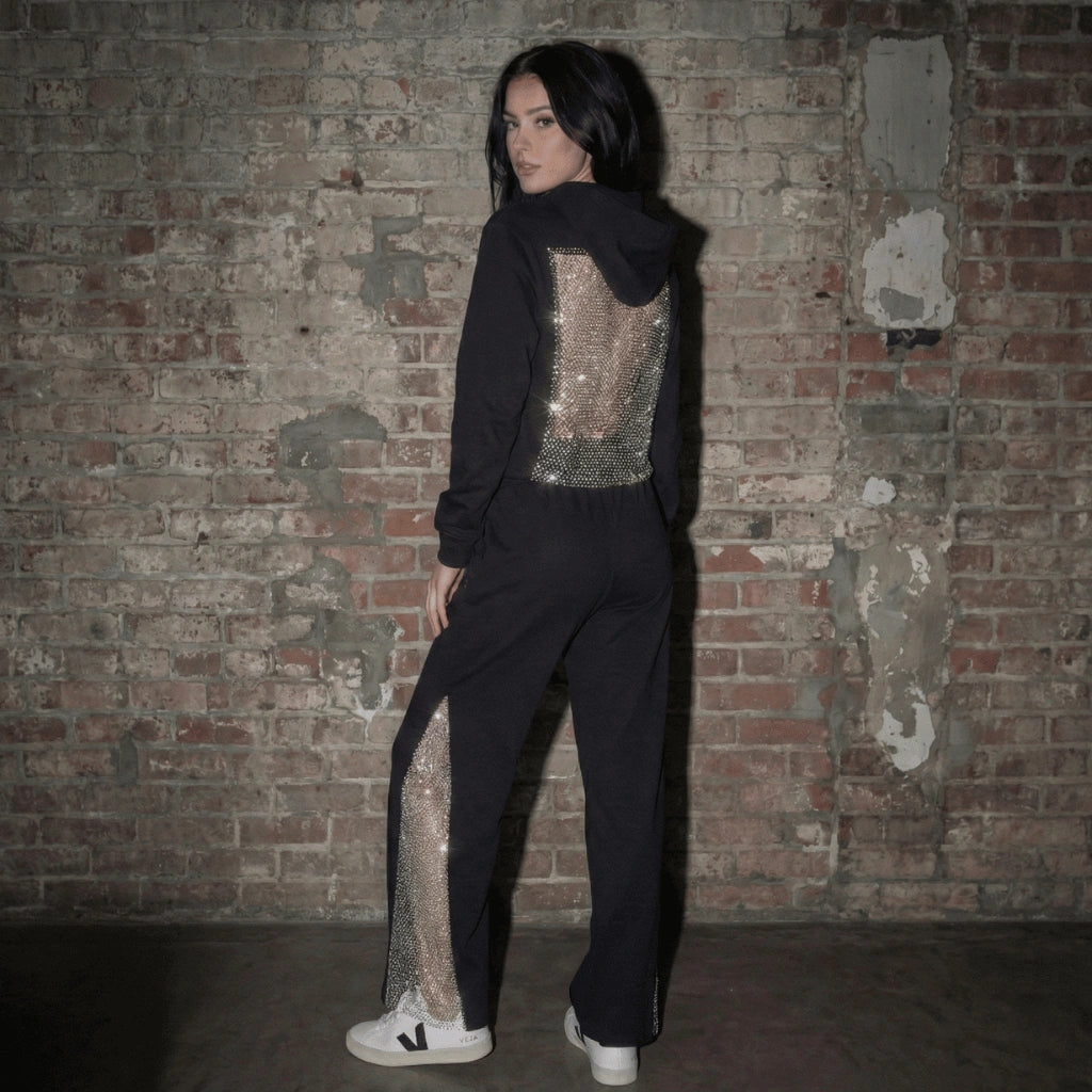 myla™ | crystal chainmail hoodie